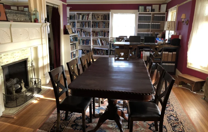 Research library at the Montclair History Center Clark House, Montclair NJ