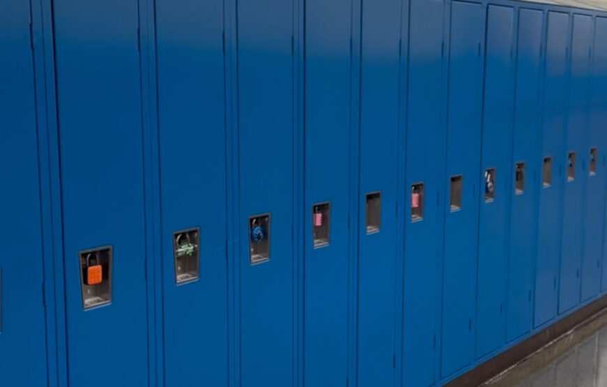 blue locker